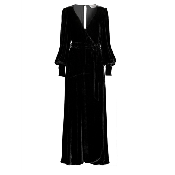 Sleeping with Jacques Renaissance Sylvia Dress Black Velvet - Picture 1 of 9